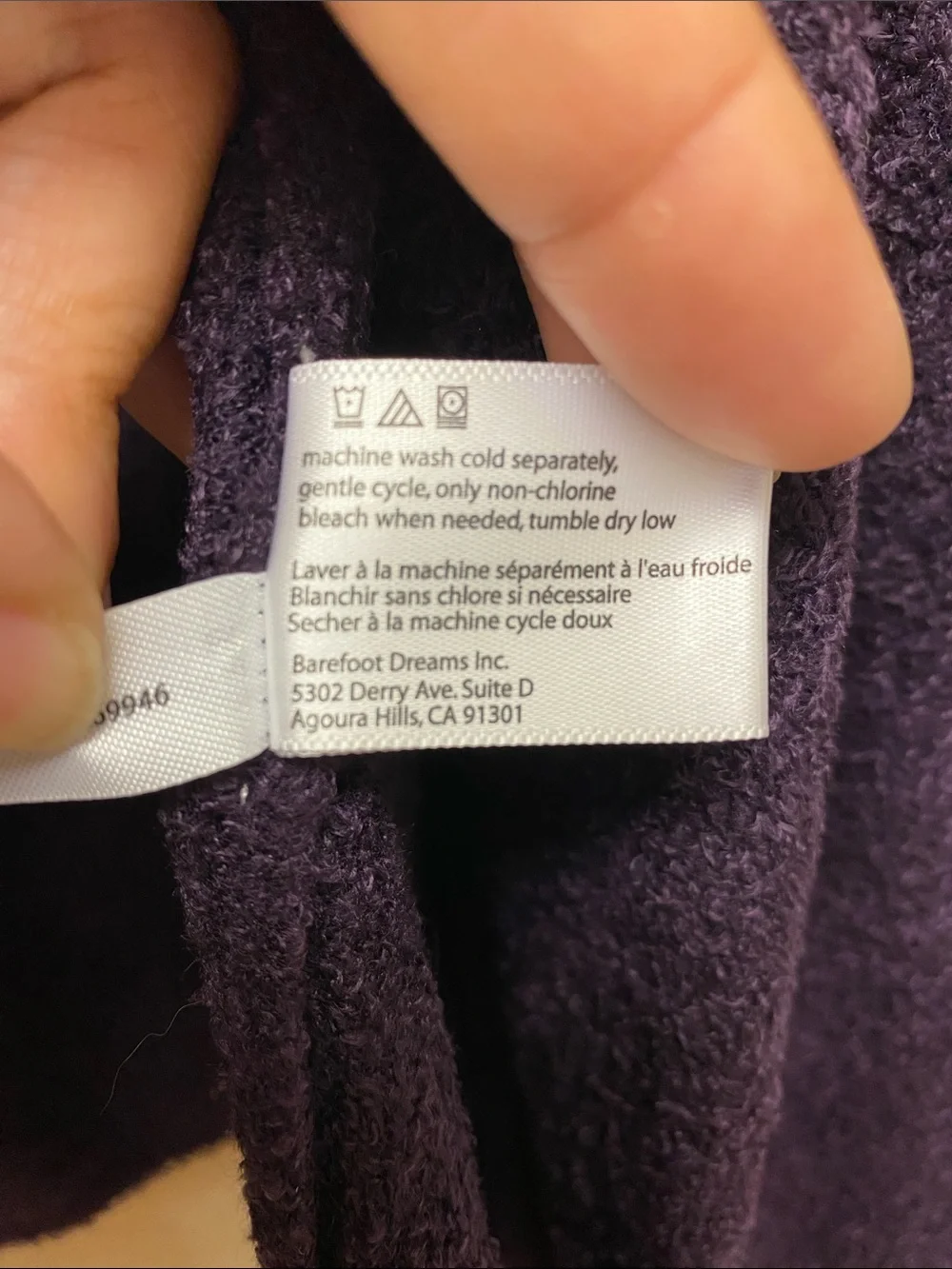 Barefoot Dreams Calypso Wrap Amethyst Open Cardigan - Picture 8 of 10